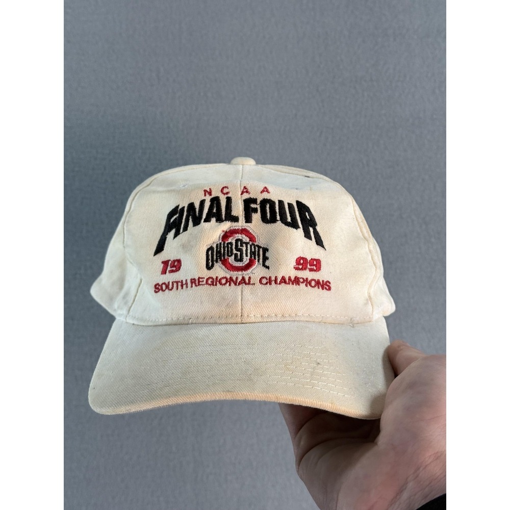 Vintage Ohio State Buckeyes Hat Cap Snap Back One Size White NCAA Starter